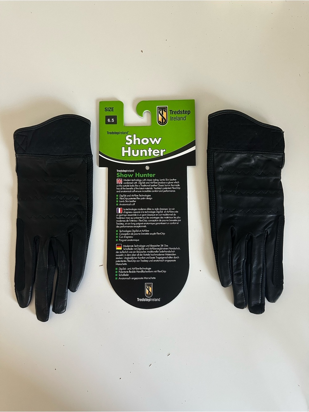 Tredstep Show Hunter women’s Black Riding Gloves